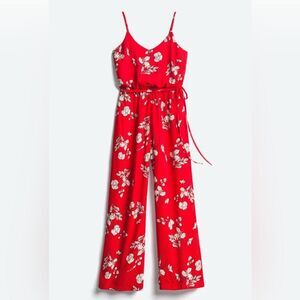 New with Tags Stitch Fix Skies are Blue Red Danica Sleeveless Smocked Jumpsuit